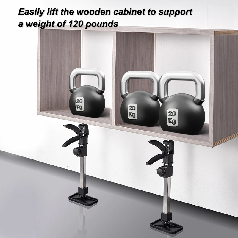 400～820mm調節可能、高速伸縮式サポートロッド（キャビネット、乾式壁、ジャッキ、貨物ロッド、洗面器用）