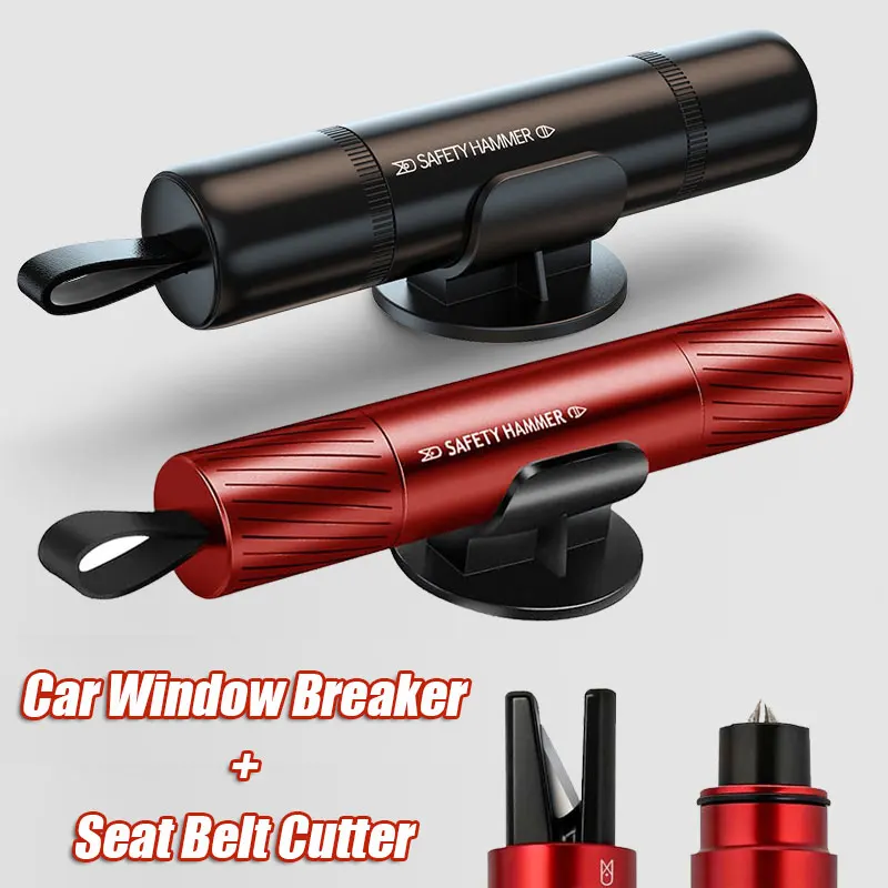 Ferramenta Multifuncional de Emergência para Carro, Mini Martelo Quebra-vidros de Segurança, Ferramenta Portátil de Resgate Veicular, Cortador de Cinto de Segurança