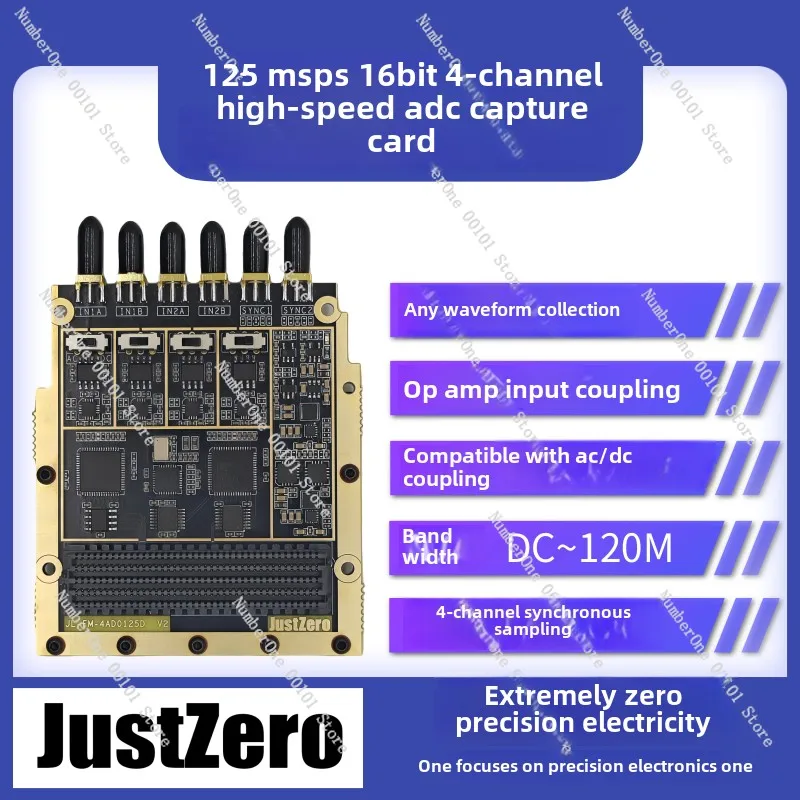 (Arbitrary Waveform Acquisition) High-speed AD, 125M, AD9268, ADC Acquisition Card, High-speed Acquisition, FMC Card