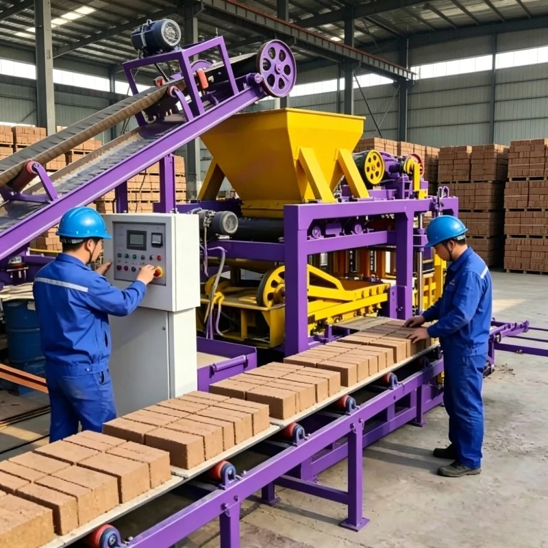 Fully Automatic Hydraulic Concrete Block Making Machine QT4-25 for Paving Interlock Brick Hollow Solid Paver Manufacturing Plant