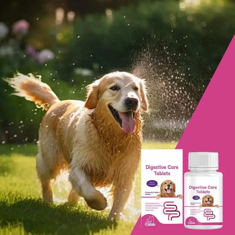 Dog Probiotic Tablets Digestive Health Supplement Supplement Tablets Digestive Support Puppy Probiotic For Dogs Cats Pet