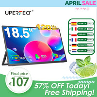 UPERFECT 18.5 Inch Computer Gaming Display Portable Monitor 120HZ IPS Laptop HDMI USB C External Screen With VESA Adjust Stand