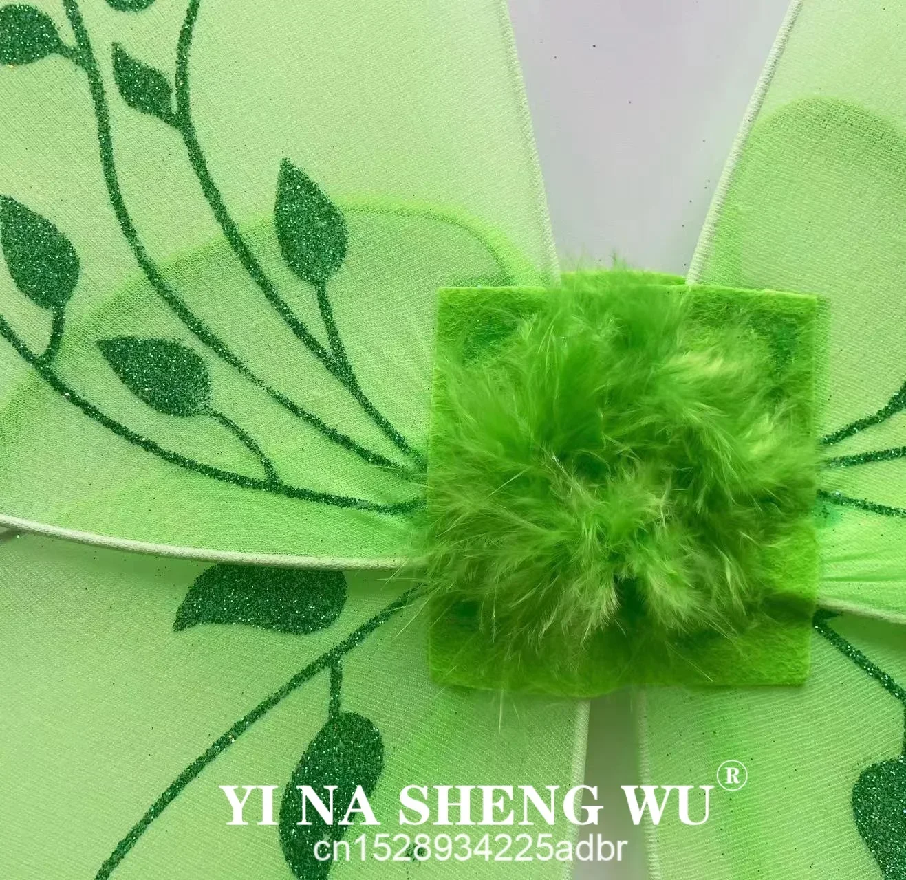 Skrzydła do przebrania dla dziewczynek, zielone, wróżka, opaska księżniczki, skrzydła, kostium księżniczki na Halloween, impreza elfów