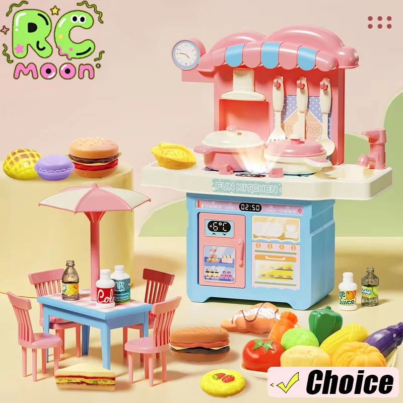 Giocattolo da cucina per casa simulata Mini set da bancone da cucina Casa divertente che gioca giocattoli da cucina per bambini robusti e sicuri