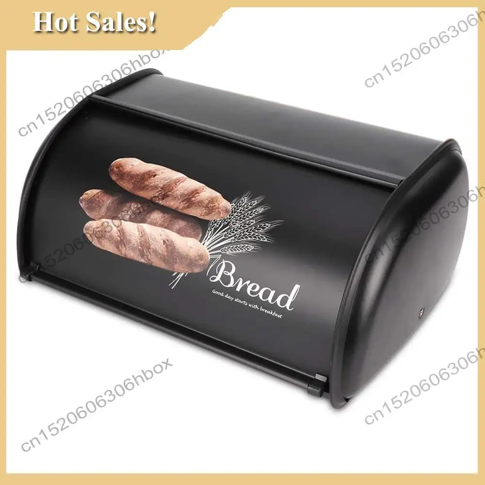 

-HOPE Bread Box,Large Capacity Metal Bread Box,Holder Bin Container Kitchen Storage Organizer,Storage Organizer 3.1-4L