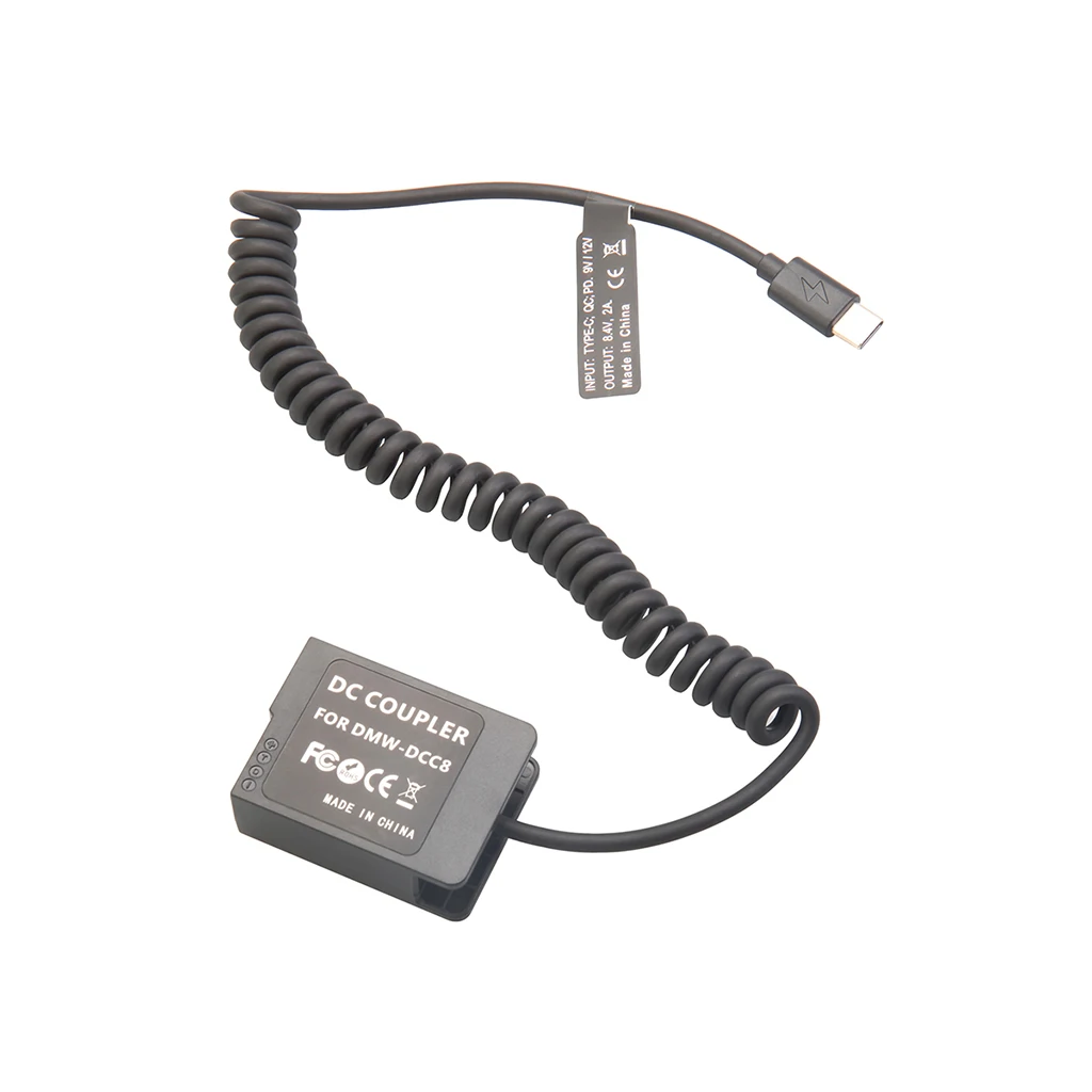 Typ-C PD Dummy-Akku-Kit für Fujifilm Canon Nikon Sony Panasonic, 9V Powerbank zu 7,4-8,4V für Akkuanzeige – Detail 26