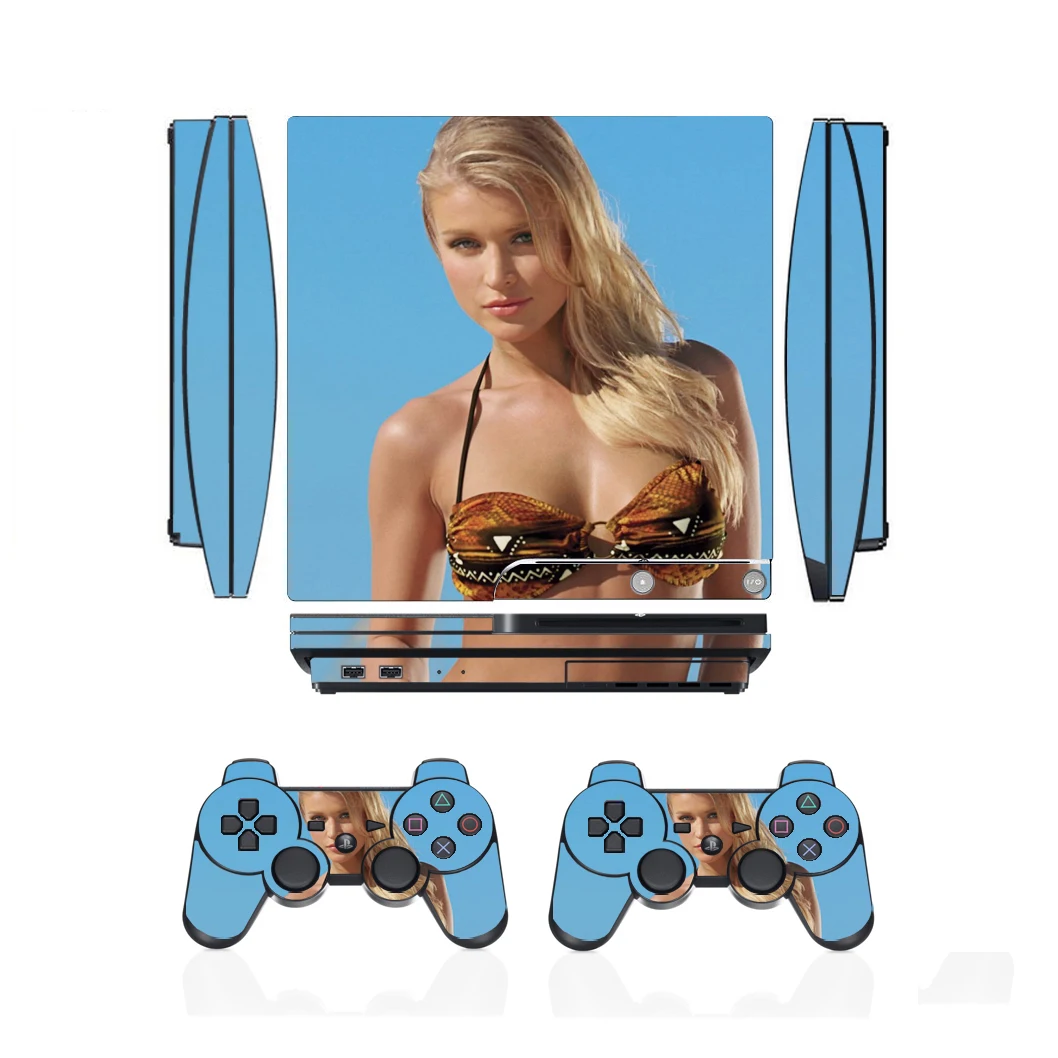 Adesivo de vinil para Sony, PS3 Slim, PlayStation 3, 2 Pele Controlador, Adesivos, 209