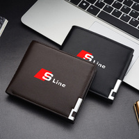 Car Trend Iron-edged Wallet Credit Card Documents Wallet For Audi Sline RS A4 A3 A5 A6 A7 A8 Q3 Q5 Q7 Q8 B5 B6 B7 B8 B9 Q7 8P 8V