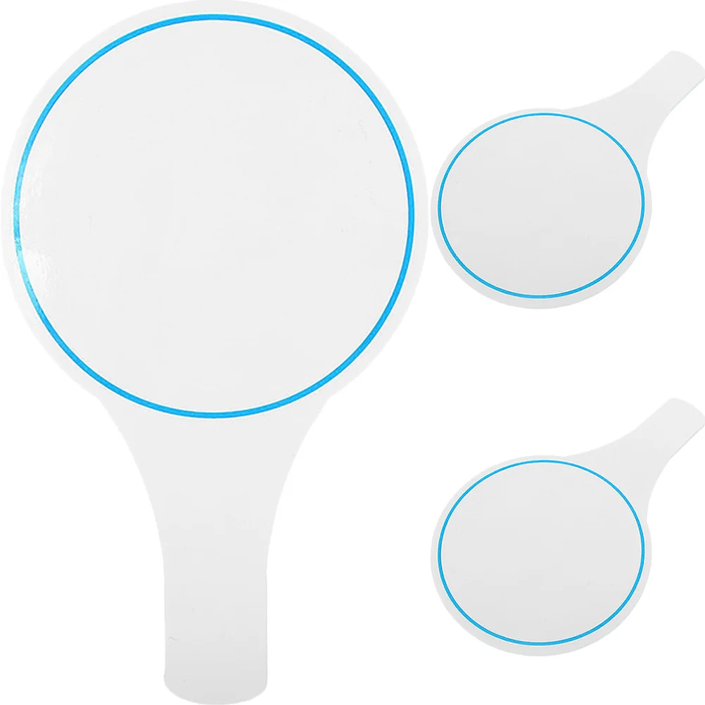 

3pcs Scoring Board Dry Erase Paddles Lightweight Mini Whiteboard For Classroom Teaching Score Keeping Auction Games Student