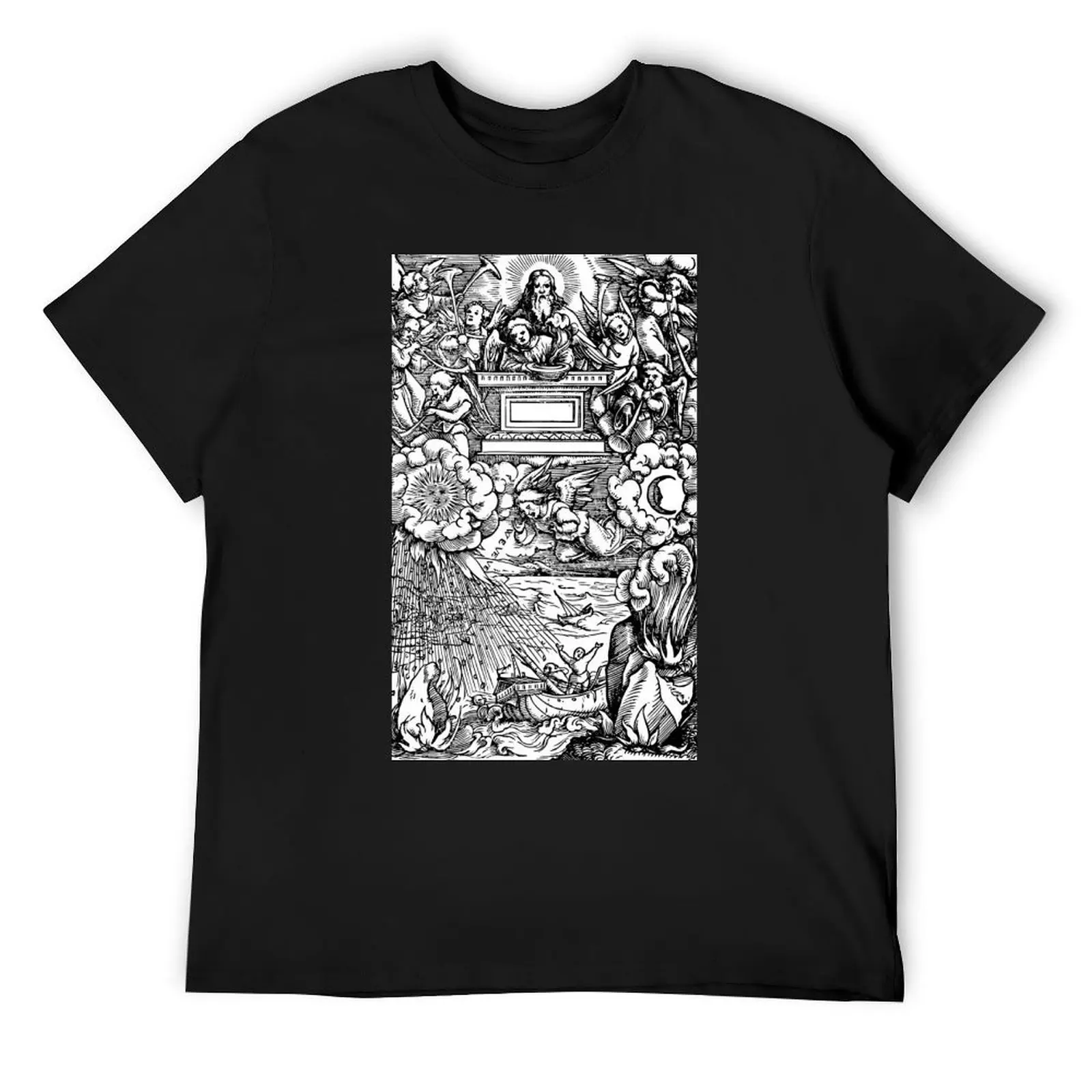 Apocalyptic Illustration No.6 Seven Angels With T-shirt Harajuku Move  Funny Novelty Tshirt Hot Sale Leisure USA Size