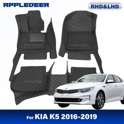 Car Floor Mats For Kia K5 2016 2017 2018 2019 Custom Auto Foot Pads Automobile Carpet Cover Interior Accessories