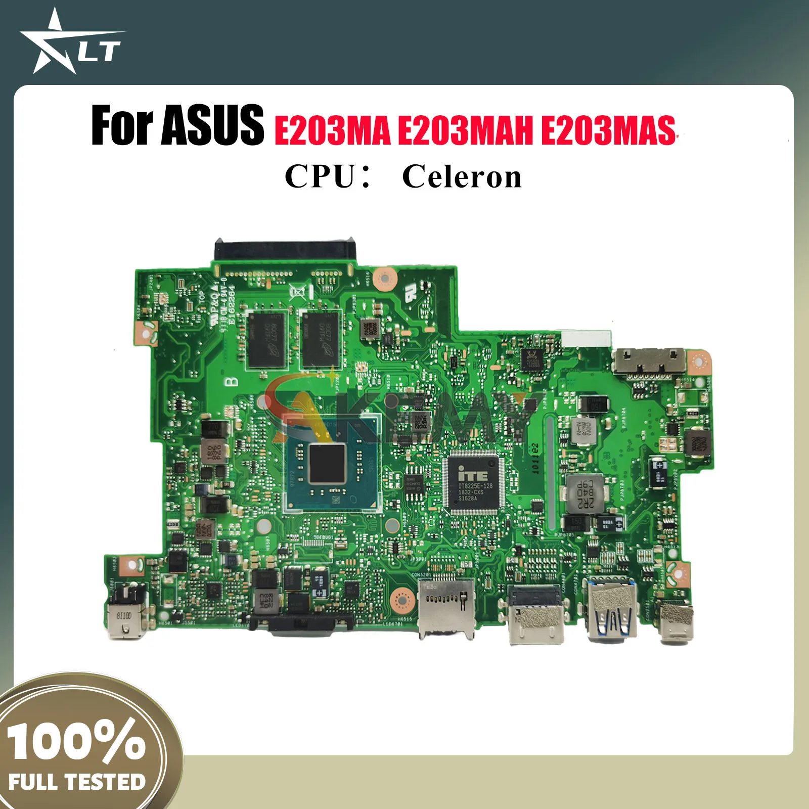 

E203MA Laptop Motherboard For ASUS EeeBook L203MA E203MAS E203MA E203MAH E203M L203MAH Mainboard With Celeron CPU 100% tests OK