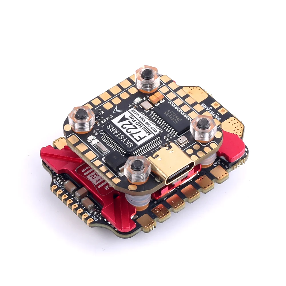 NEW SKYSTARS F722FC &AM32 55A 4IN1 ESC MINI 20×20 Stack 3-6S Baro Built-in OSD Full Color LED Support DJI RC FPV Racing Drone