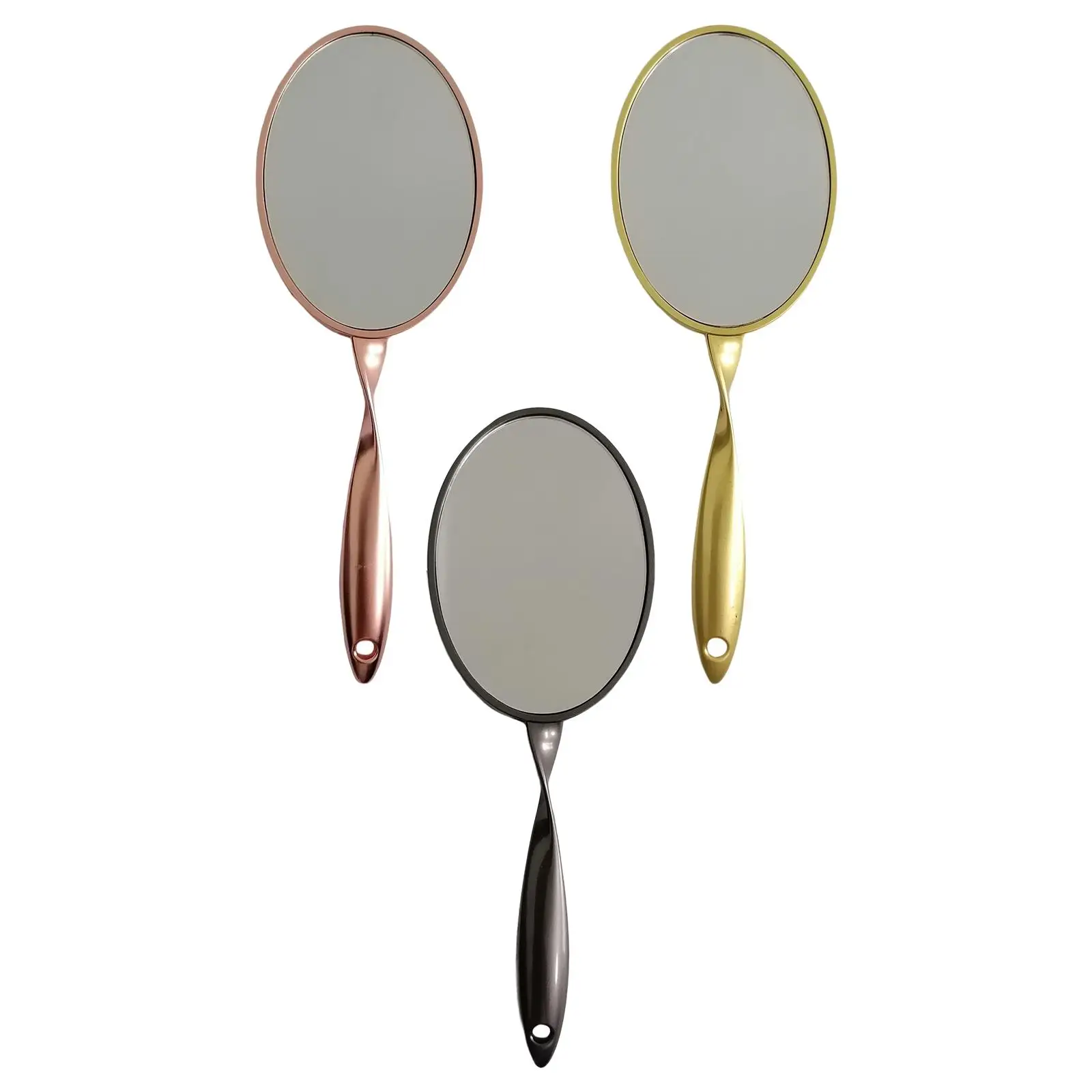 Handheld Makeup Mirror DIY Decorative Retro for Women Girls Small Mirror for