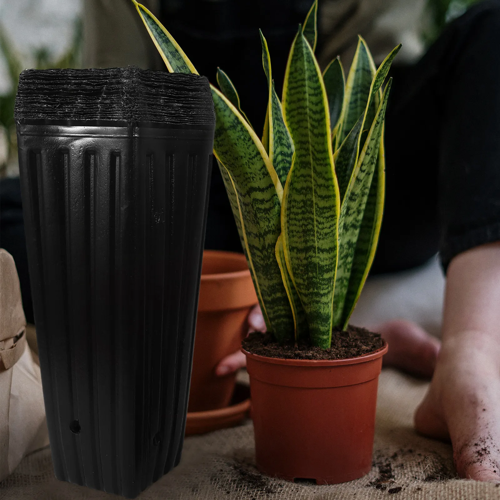 30 pcs Plant Growing Bags Thickened Durable Nursery Containers For Healthy Root Development Garden Planting Accessories