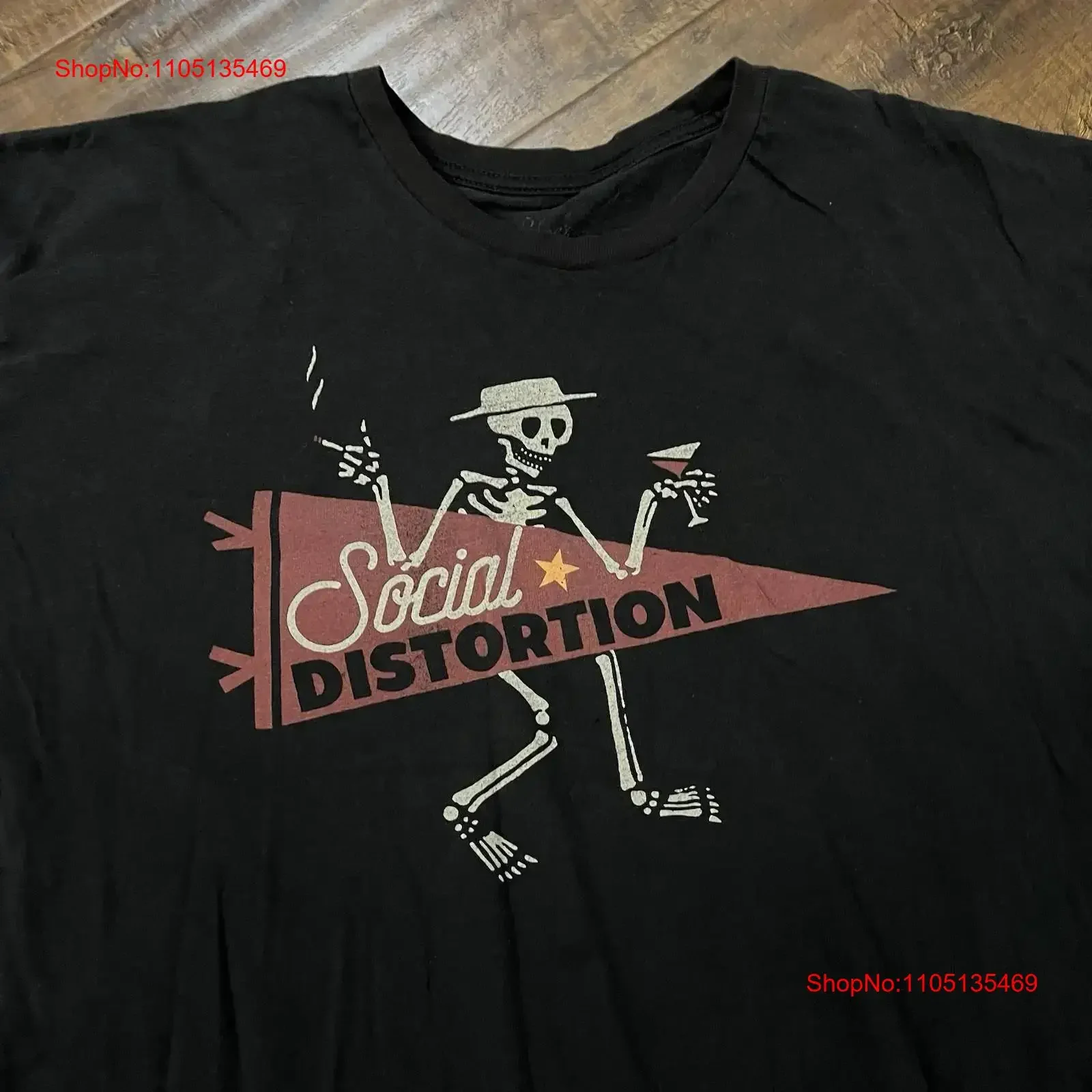 Distorção social 2017 tour preto concert t camisa punk skelly masculino xl mike ness vintage lavado ligeiramente unisex esticado