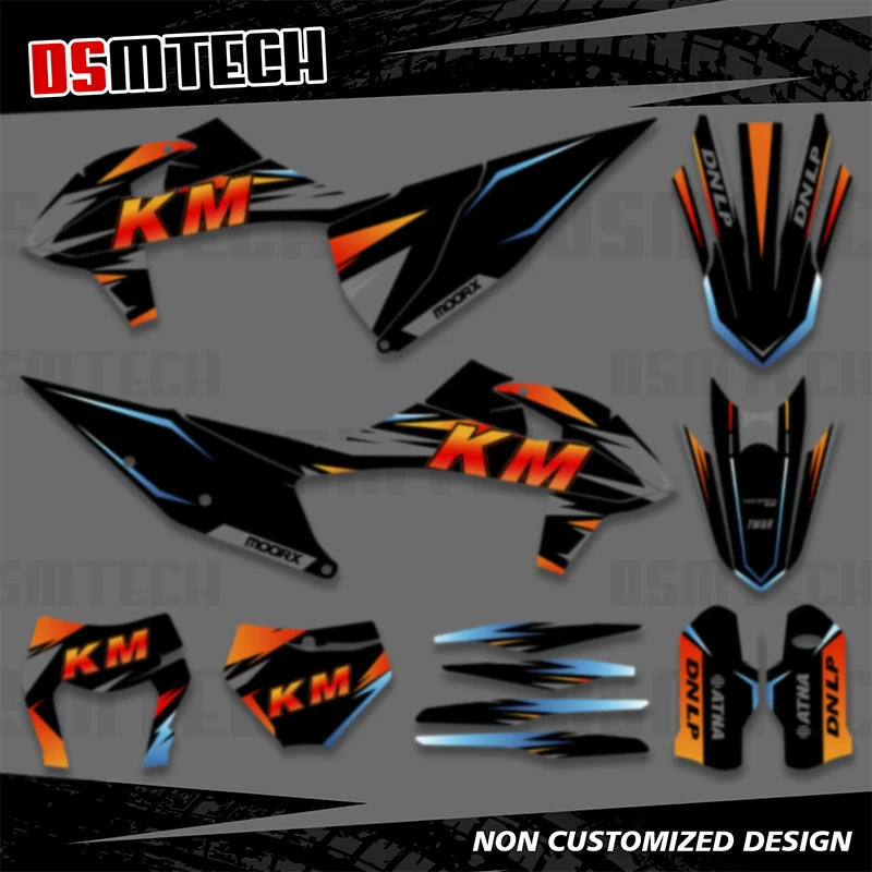 

DSMTECH для KTM SX SXF 2019 2020 2021 2022 EXC XC XCW 2020 2021 2022 2023, графический фон, наклейки, наборы наклеек