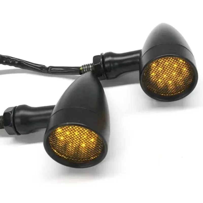 

2025 популярные 1 пара индикаторов пули для мотоцикла, мигалки, лампы, указатели поворота для Chopper Cruiser Bobber Cafe IKJ