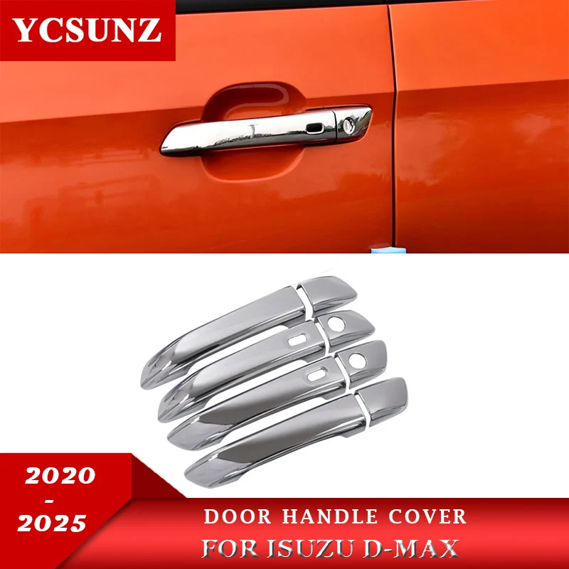 Door Handle Cover For ISUZU D-MAX DMAX 2020 2021 2022 2023 2024 2025 2026 Double Cabin Car Accessories