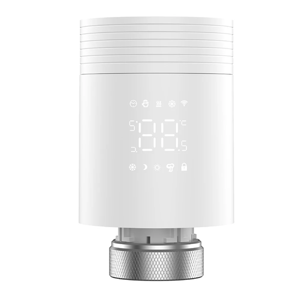 Radiator Thermostat for Smart WiFi with App Control Programmable Timer Long for Battery Life Silent Operation for Home