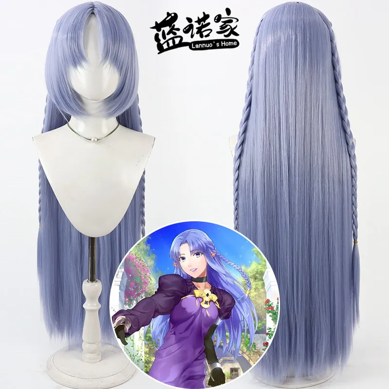 

Anime Fate Medea Cosplay Wig Halloween Carnival Party Props Synthetic Hair Heat Resistant Fiber + Wig Cap
