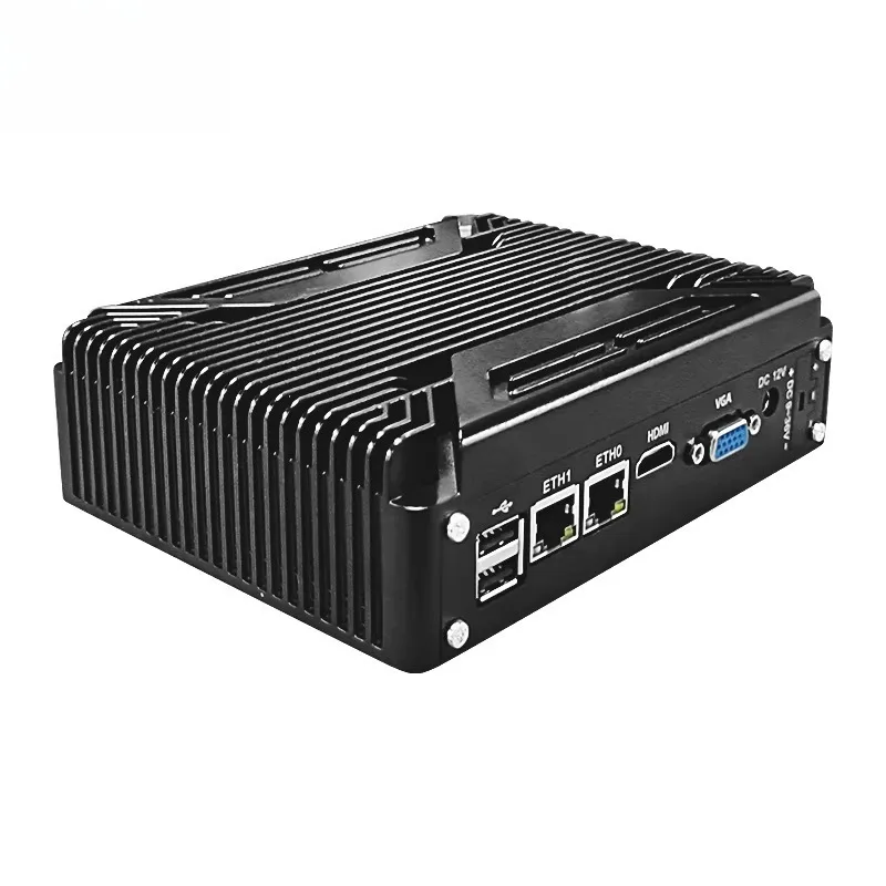 N100 J6412 J4125 J1900 Mini Computer Windows Wireless RS485 Fanless Industrial Embedded Mini Computer