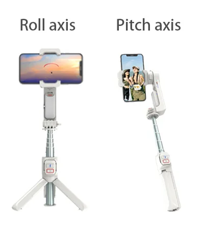 A10 Smart Desktop Tripod Gimbal Stabilizer Foldable anti-shake Phone VLOG Selfie Stick with Fill Light