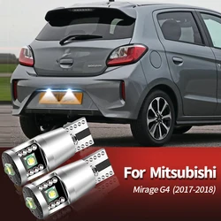 2pcs Canbus White LED License Plate Light W5W T10 For Mitsubishi Mirage-G4 2017-2018 Number License Plate Lamps Car Accessories