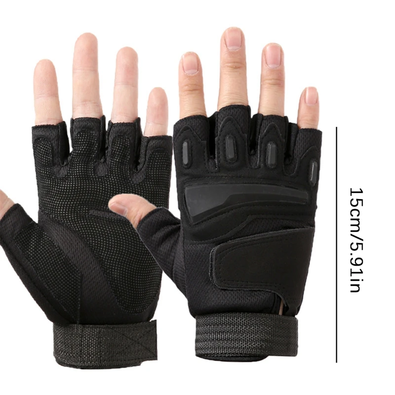 1 Pair Fingerless Summer Cycling Gloves Man Woman Non Slip Gel Road Bike Half Finger Bicycle Gloves MTB Sports Mountain Bike