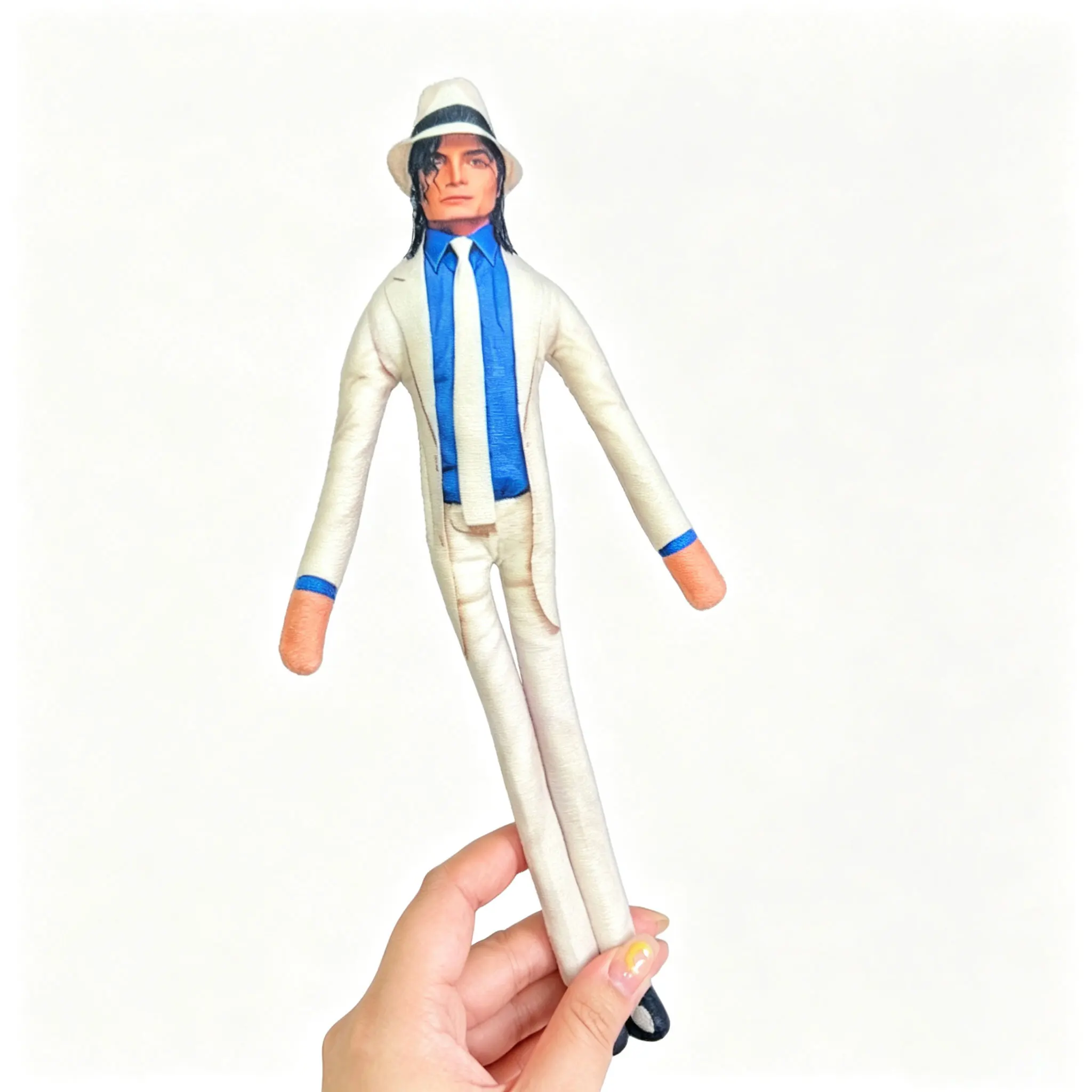 2026 Anime MJ Michael Jackson Plush Plushy Prop Doll Plush Stuffed Figure Dolls Room Decoration Abstract Joint Mobility Props view 2