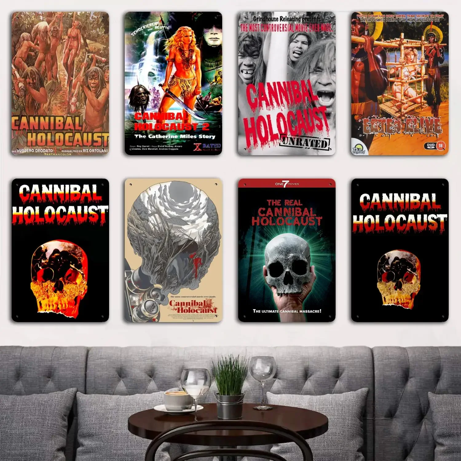 cannibal holocaust poster Tin Metal Plaques and Signs Wall Decor, Captain Poster, Vintage Decor, Bar, Pub, Club, Wall Decoration