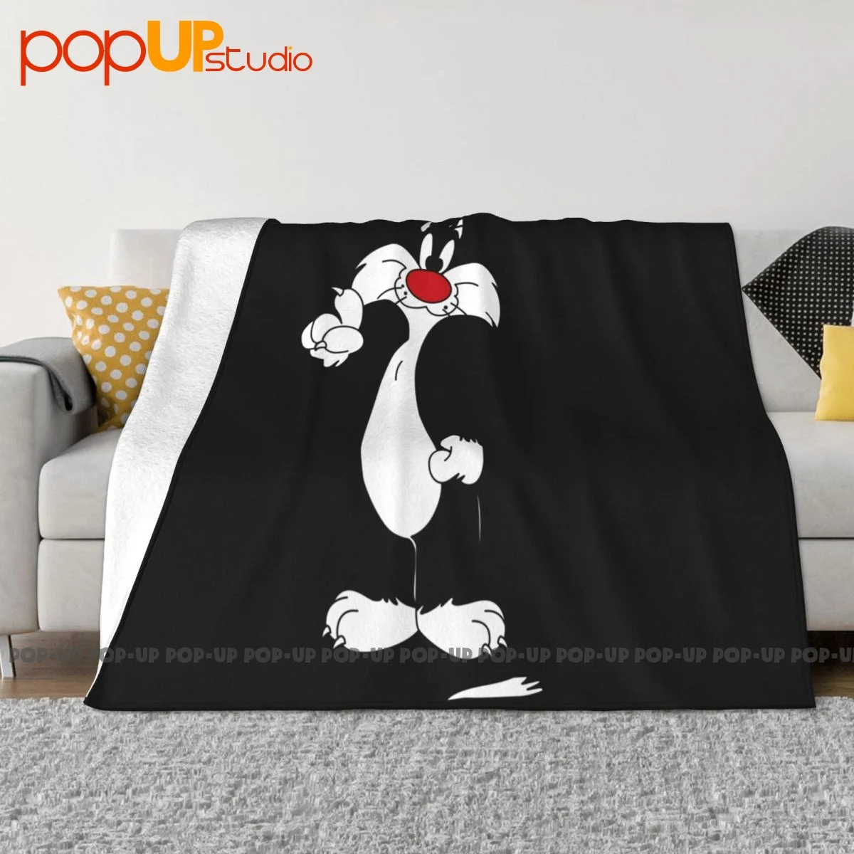 Sylvester The Cat Cute Sweet Tweety Cartoon Blanket Shaggy Fashion Lightweight Bedding Travel Sofa Decorative