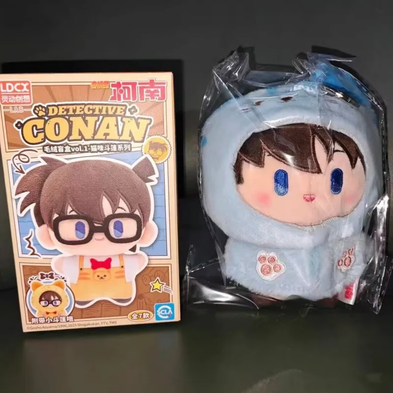 Genuino Detective Conan Cat Cape Series Blind Box Toys Bento Pendant Anime Figure Collection Modello Personalizzato Kawaii Regalo Giocattoli ﻿
