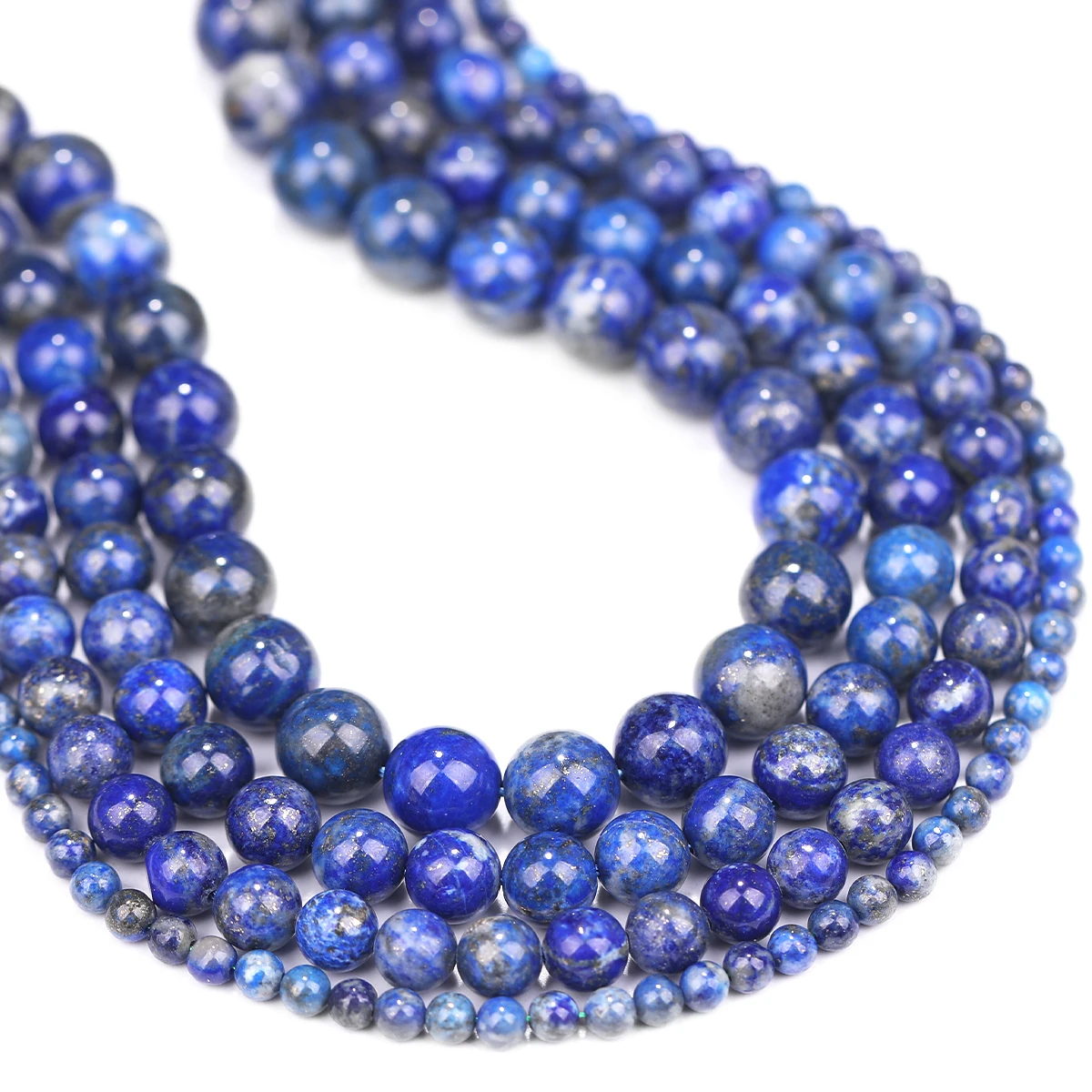 AAA Naturstein Perlen Lapis Lazuli Runde Lose Stein Perlen Für Schmuck Machen DIY Armband Ohrringe Zubehör 4/6/8/10mm – Detail 3