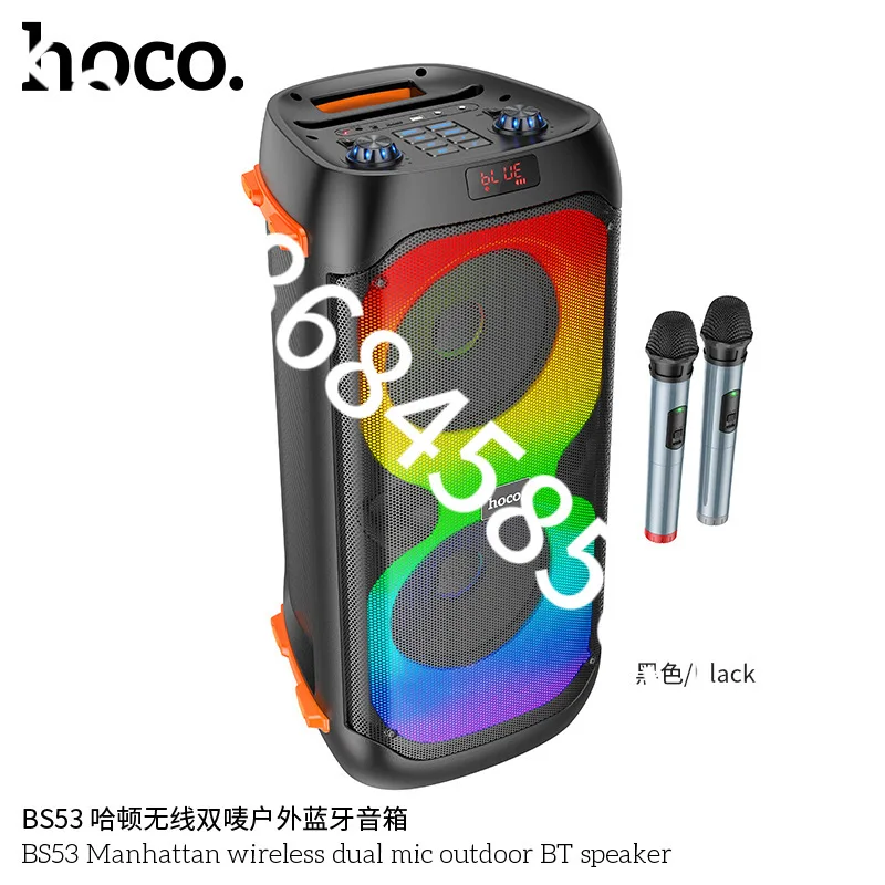 

The HOCO/Holco BS53 Wireless Dual Mark Outdoor Bluetooth Speaker Supports Wired Microphone Input