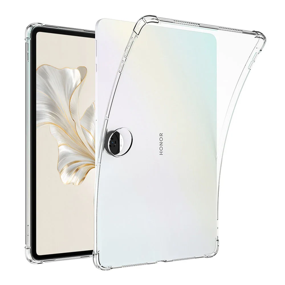 

For Huawei Honor Pad 9 12.1 inch 2024 Transparent Soft TPU Tablet Case Four Corner Airbag Shockproof Anti-Drop Protective Cover