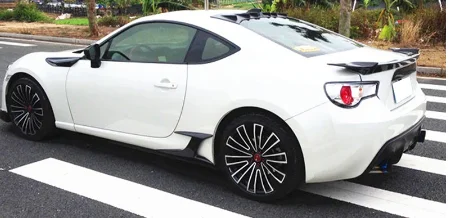 2013-2016 Toyota GT86 Subaru BRZ Carbon Fiber /FRP side skirt wrap corner trim side spoiler for perforation-free installation