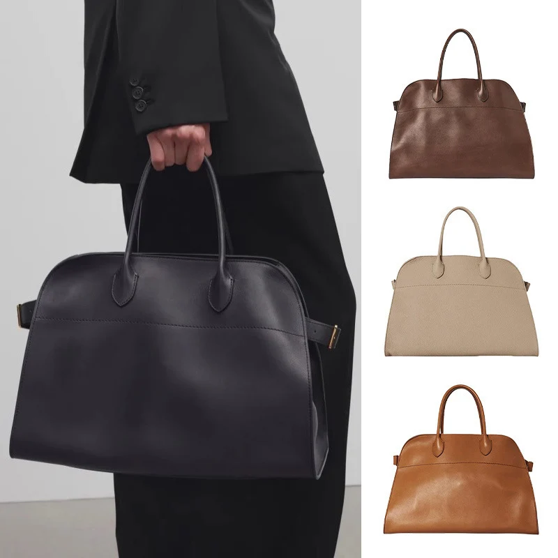 

2026 New style cowhide women's commuter handbag, suede large-capacity casual shoulder bag, travel bag