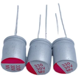 New original in-line solid state capacitor 30V330UF size 10MM*12MM
