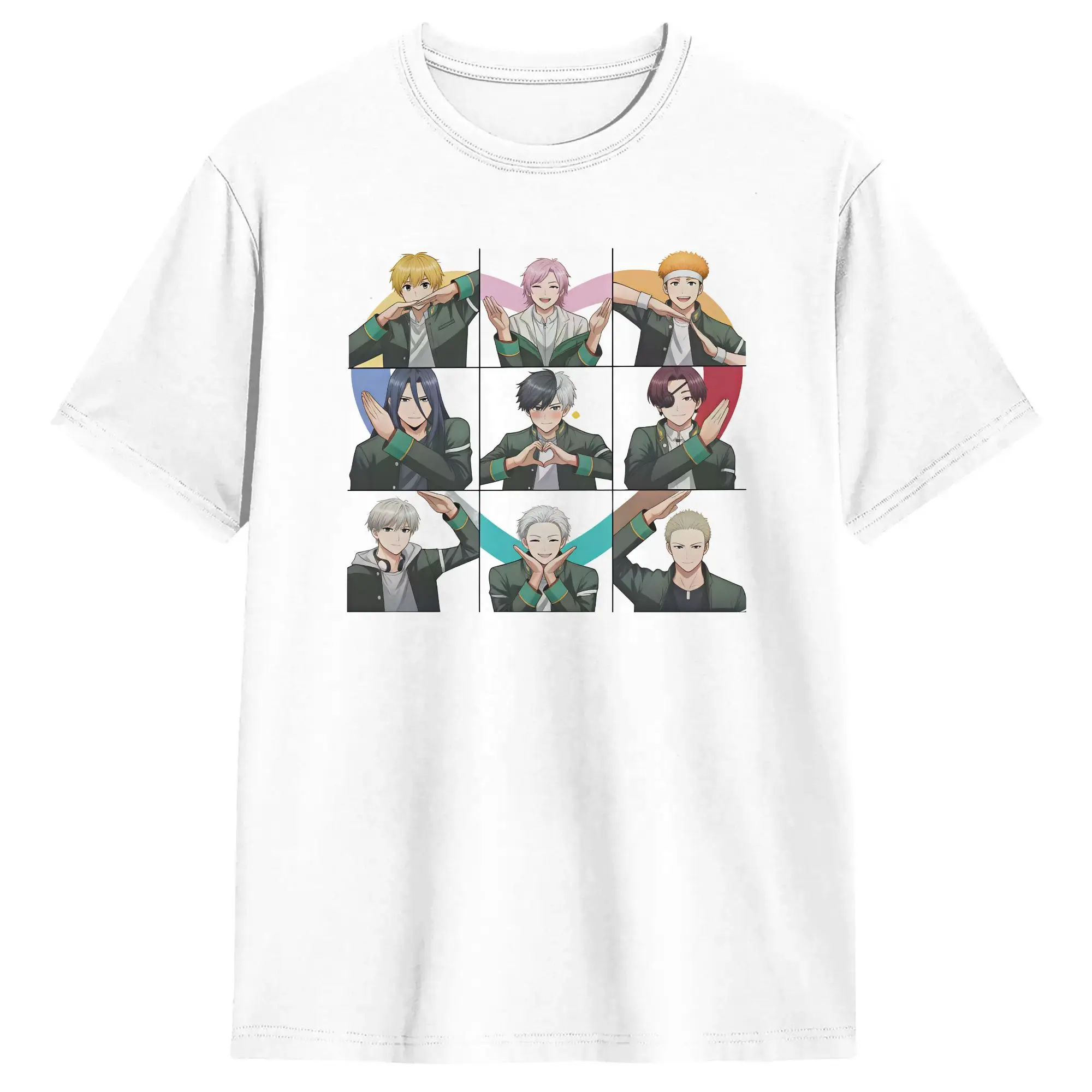 Ren Kaji T Shirt Men's  100% Cotton Vintage T-Shirts Round Neck Wind Breaker Tee Shirt Short Sleeve Clothes Printing