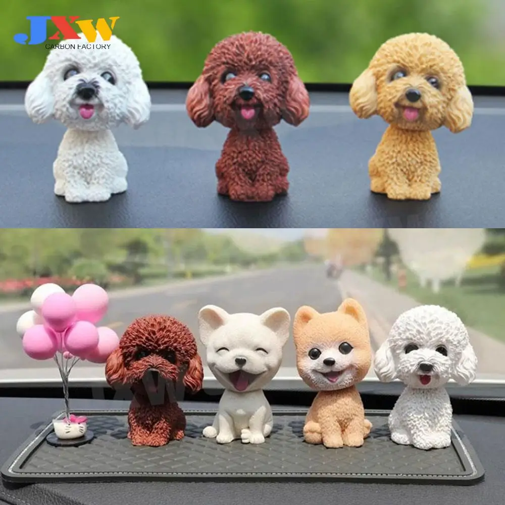 Round head dog nodding dog toy shaking head doll car shaking head dog accessories general auto parts