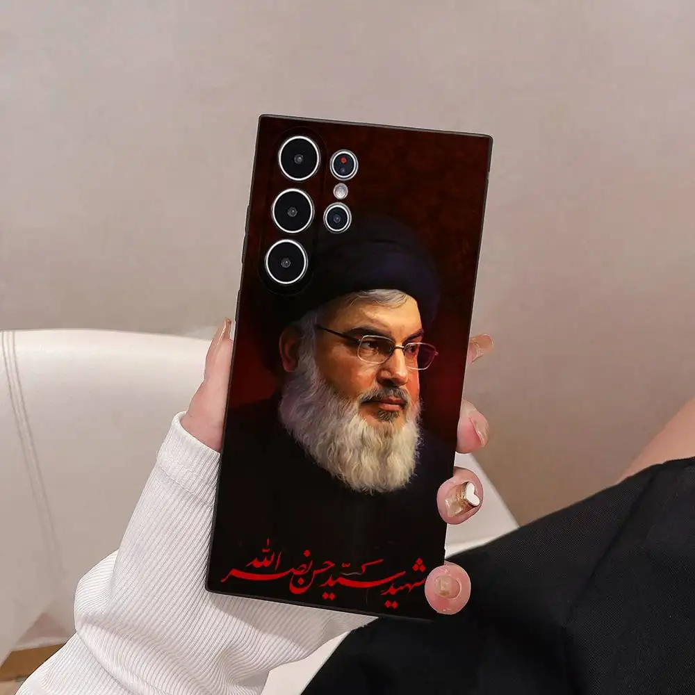 حافظة هاتف لبنان حسن نرسالله حافظة TPU ناعمة صديقة للبشرة متوافقة مع سامسونج S21/S22/S23/S24/S25 FE/Plus/Ultra