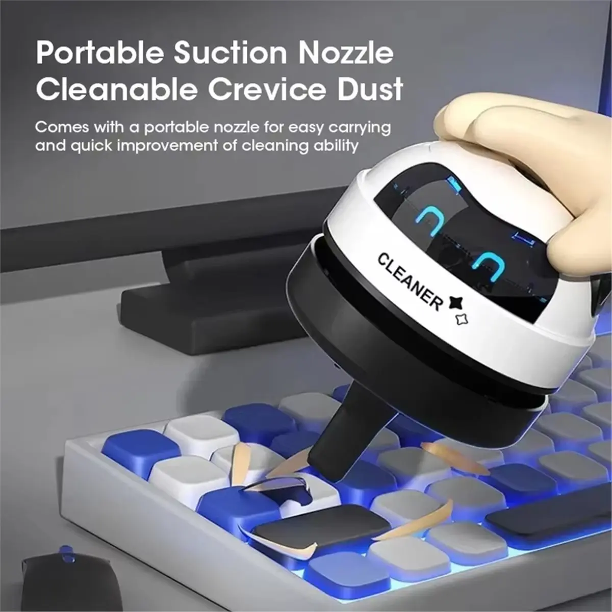 618 Mega Sale USB Mini Vacuum Cleaner for Desk, Handheld Table Sweeper for Desk