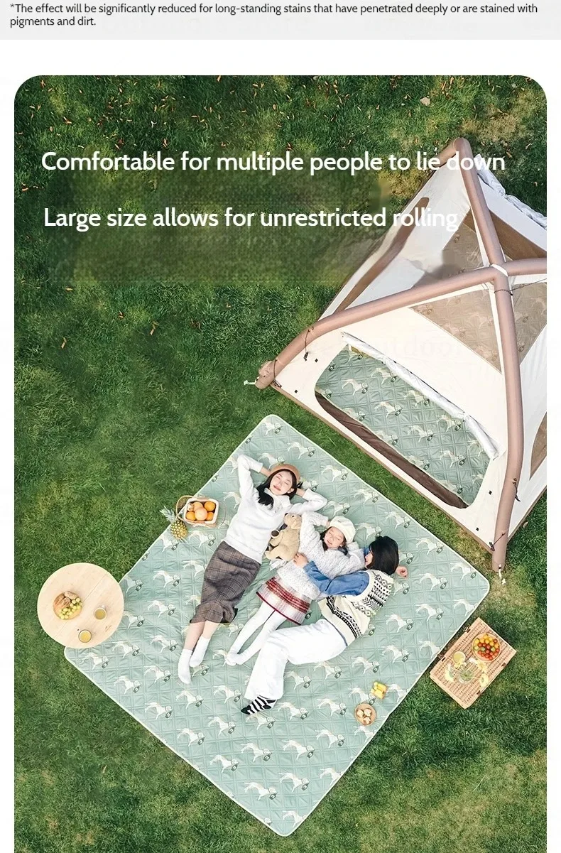 Naturehike Picknickdecke, Reise-Outdoor-Decke, bedruckt, wasserdicht, Campingdecke, große Picknickdecke für Parks mit Tragegriff für den Strand – Detail 9
