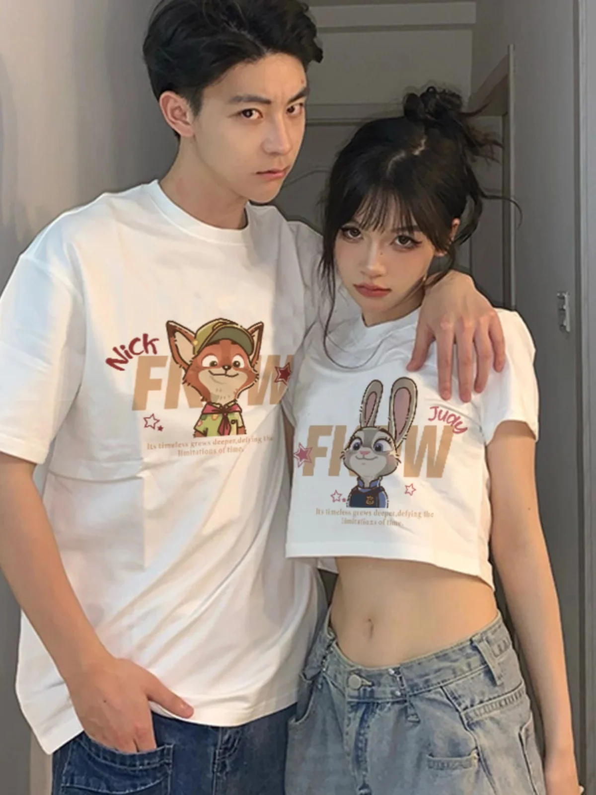 Summer Spring Print Tshirt Tee Top Fashion Graphic T-shirts Top Oversize Tees Couples 한국인 후기 많은옷