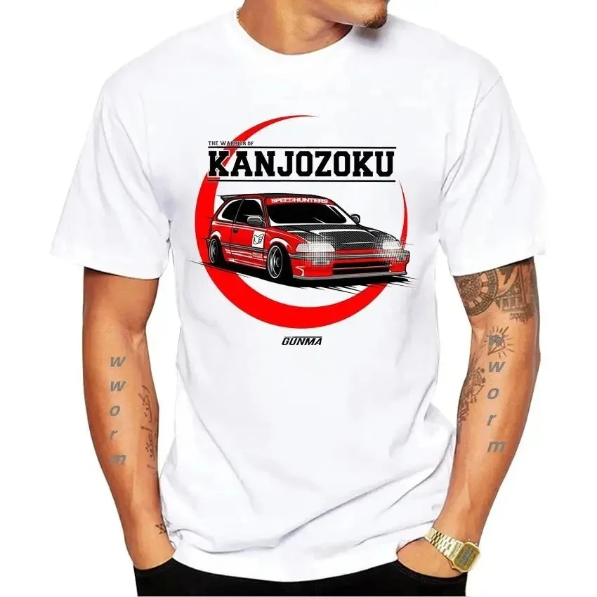 2024 Civic EG The Kanjozoku Car Design T-shirt,Funny Car Print,Hip Hop Boy,Casual Tops,Cool Man Tees,New Fashion,Summer