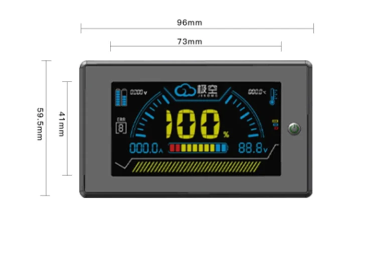 JK Active BMS Smart 3.2 Cal ekran LCD do roweru E-bike LiFePO4 LTO litowo-jonowy IOSAndroid oprogramowanie Bluetooth APP