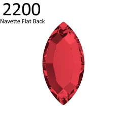 Original Crystals from Austria 2200 Navette Flat Back No Hotfix Rhinestone Fashion Interior Design Nail Art Cloth Accessories