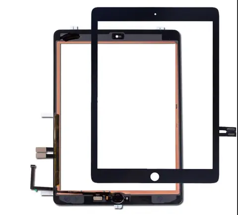 10 pièces pour iPad 6 A1893 A1954 6th 2018 LCD écran tactile extérieur numériseur panneau de verre affichage avec adhésif (pas LCD)