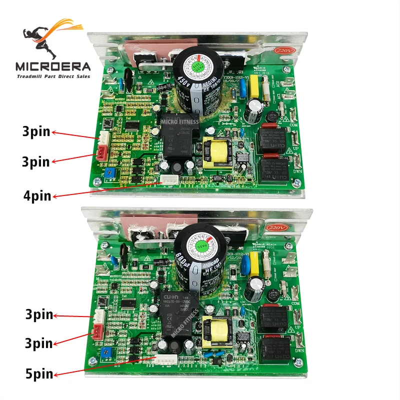 Original PCB-ZYXK9-1012-V1.3 Treadmill Motor Controller PCB-ZYXK9-1012B-V1.1 Motherboard ZYXK9 Power supply board Circuit board